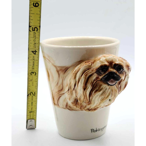 3D Pekingese Coffee Cup/Mug Hand Painted by Blue Witch Ceramics - Picture 13 of 16